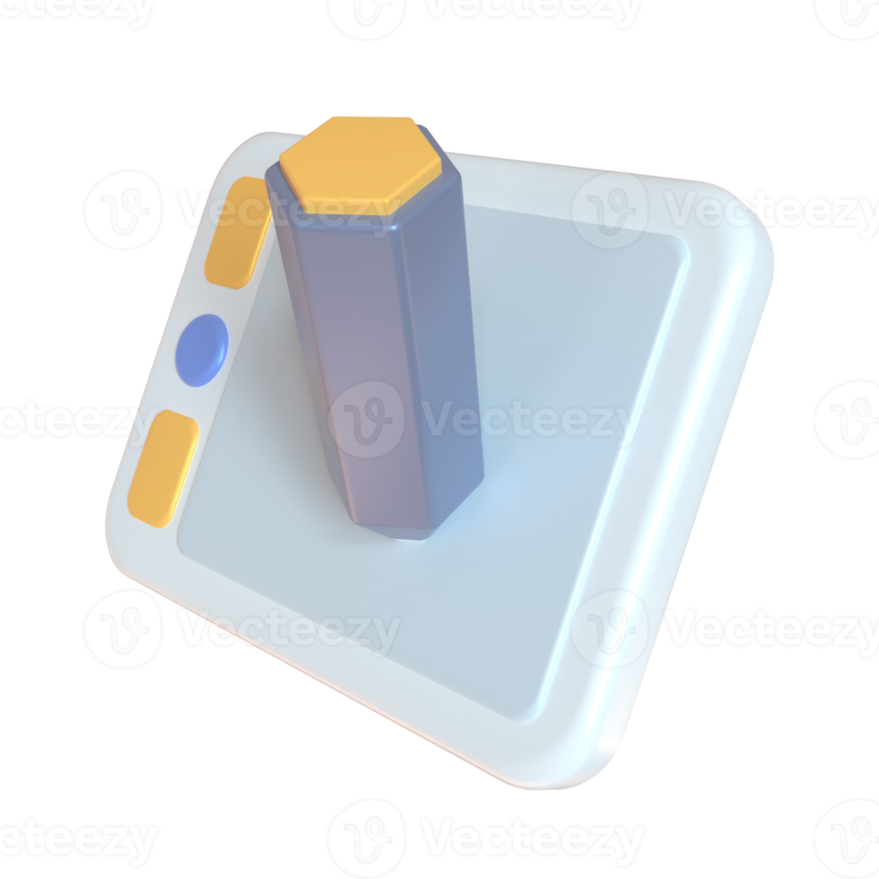 3d weergegeven voorwerp voor presentatie website en andere png