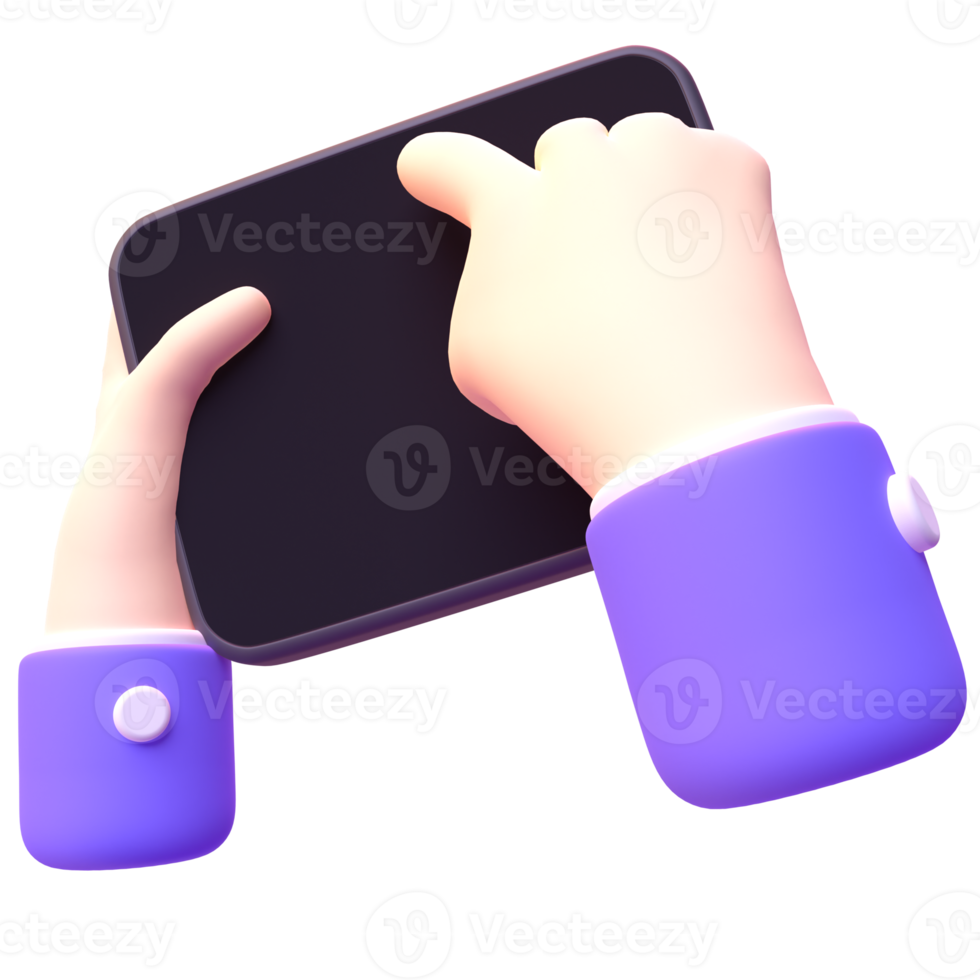 Device Phone in 3d render for graphic asset web presentation or other png