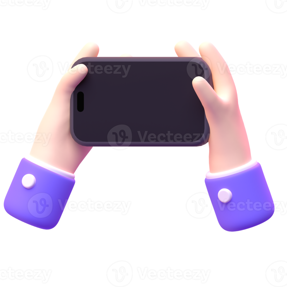 Device Phone in 3d render for graphic asset web presentation or other png