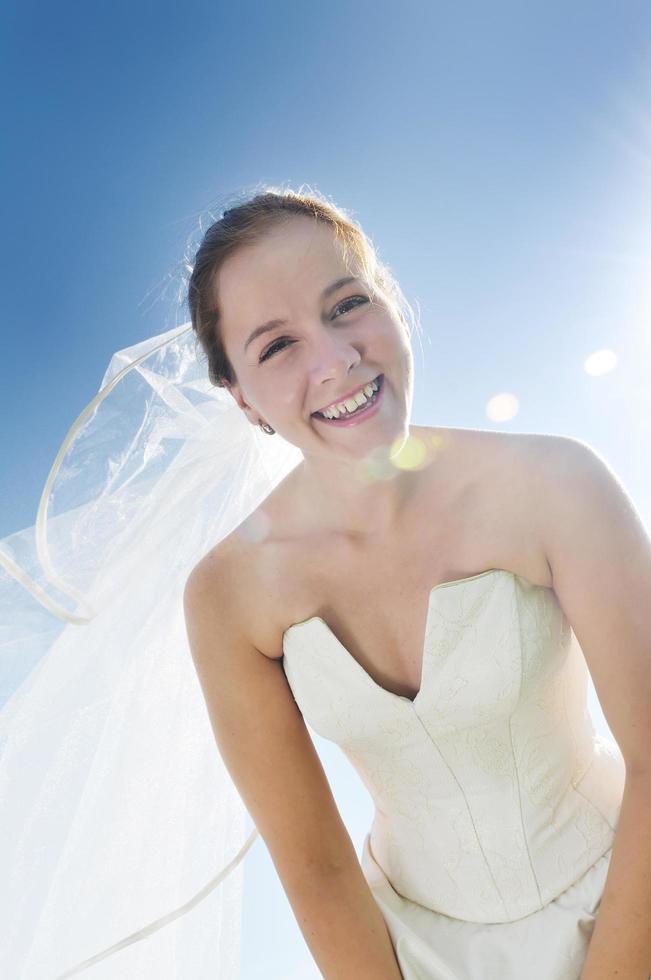 beautiful bride outdoor photo