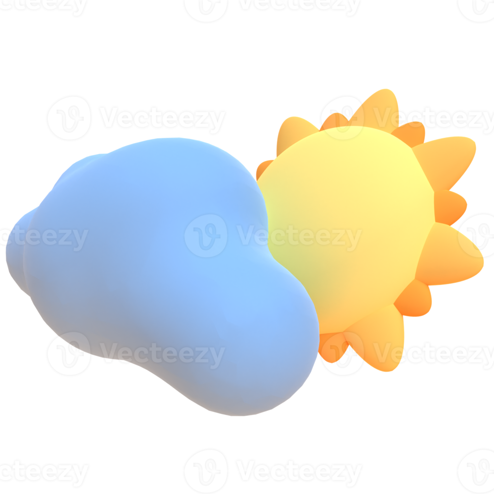 Brighty in 3d render for graphic asset web presentation or other png