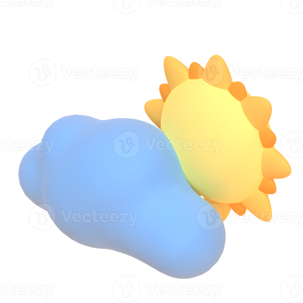 Brighty in 3d render for graphic asset web presentation or other png