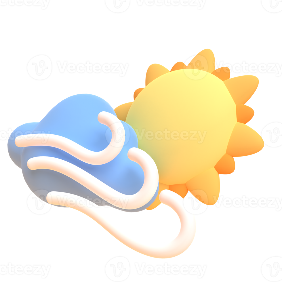 Brighty in 3d render for graphic asset web presentation or other png