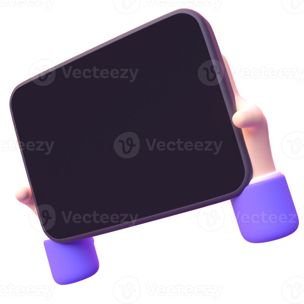 Device Phone in 3d render for graphic asset web presentation or other png