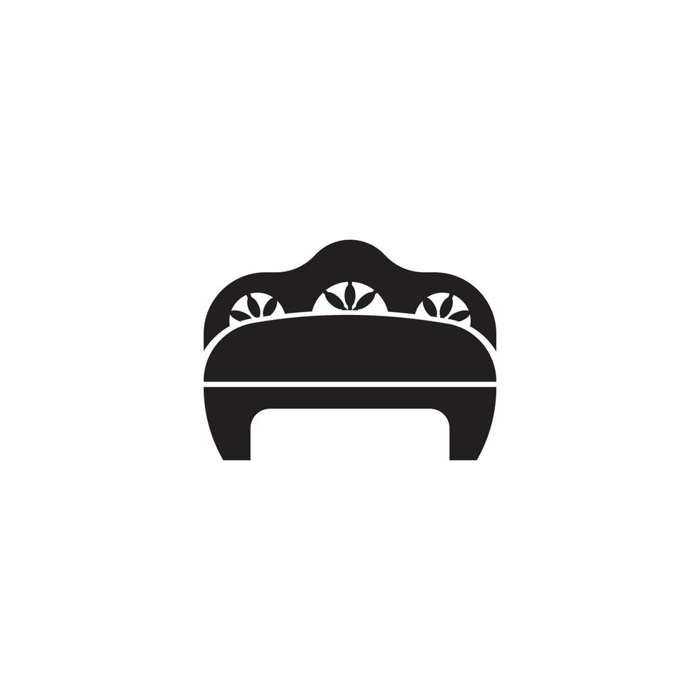 bed icon vector