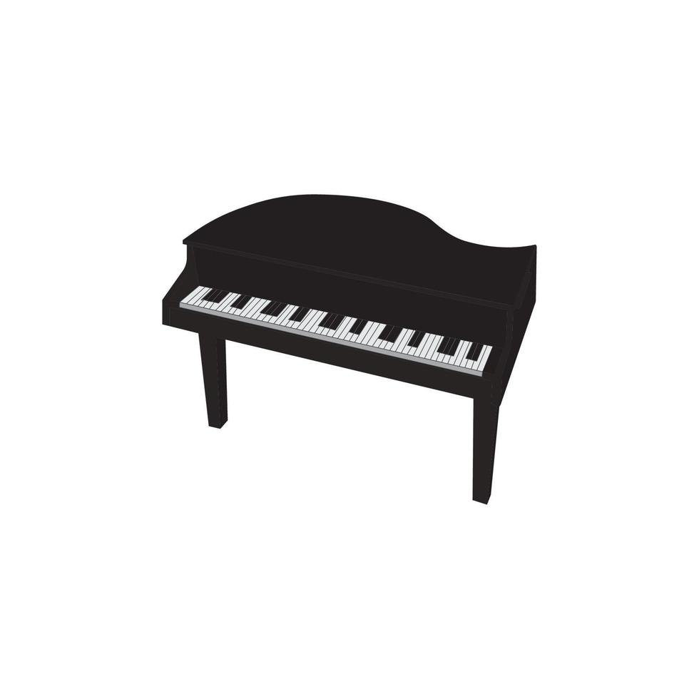 vector de icono de piano