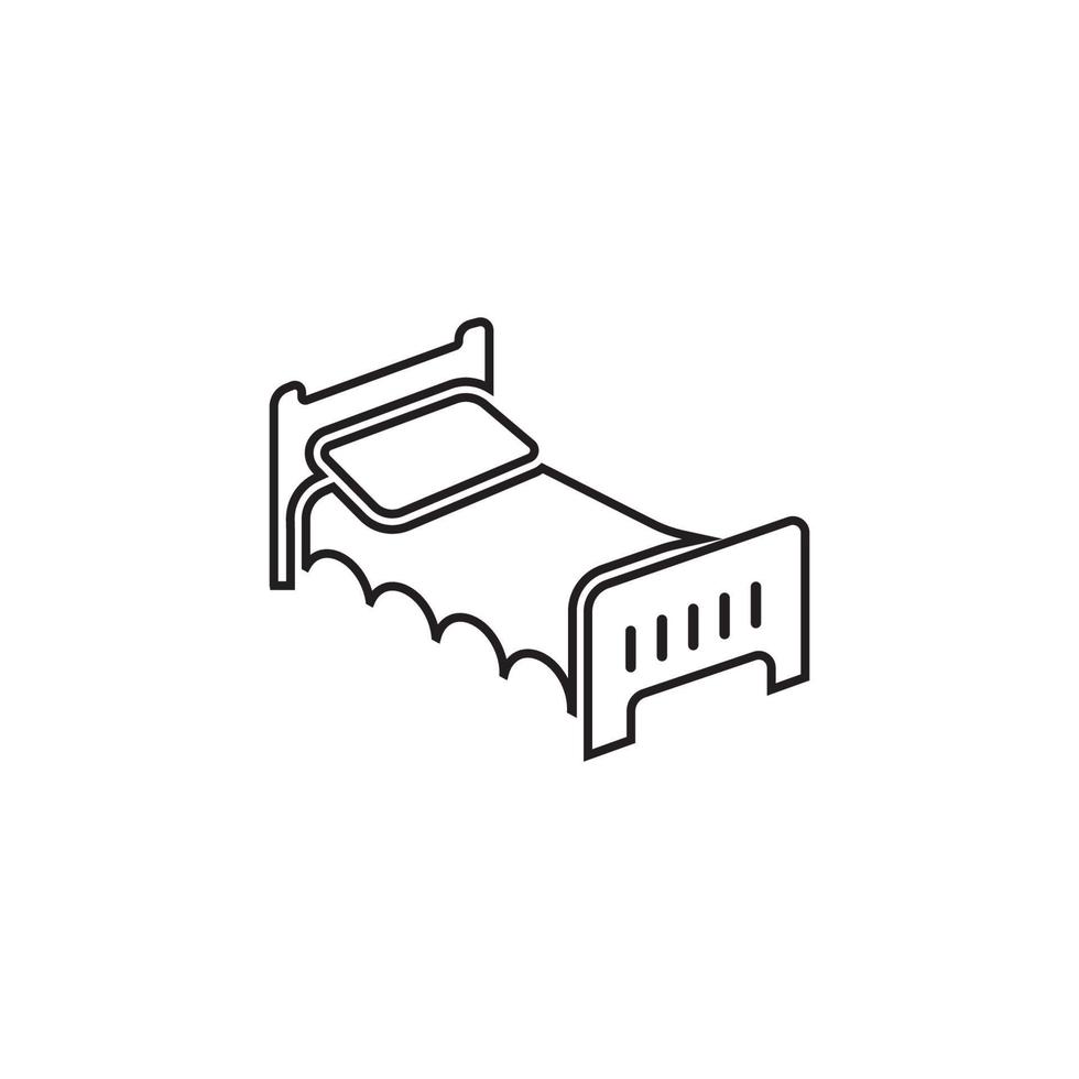 vector icono de cama