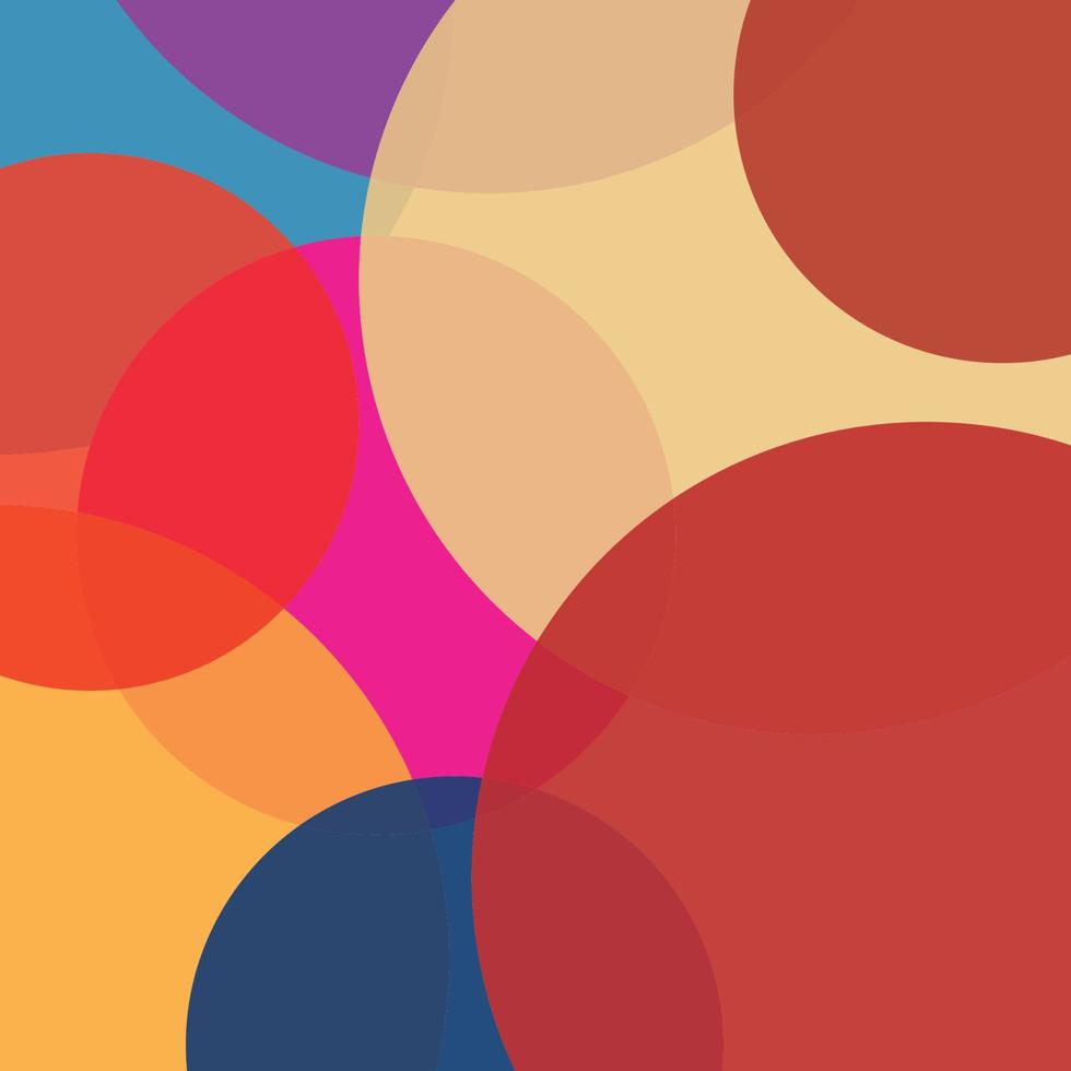 colorful circle blend abstract logo background vector