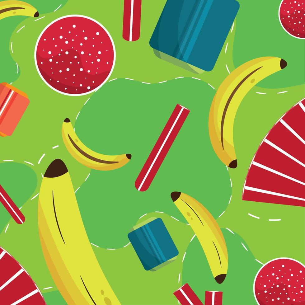 Colored seamless pattern background with fruit candies Vector illustration