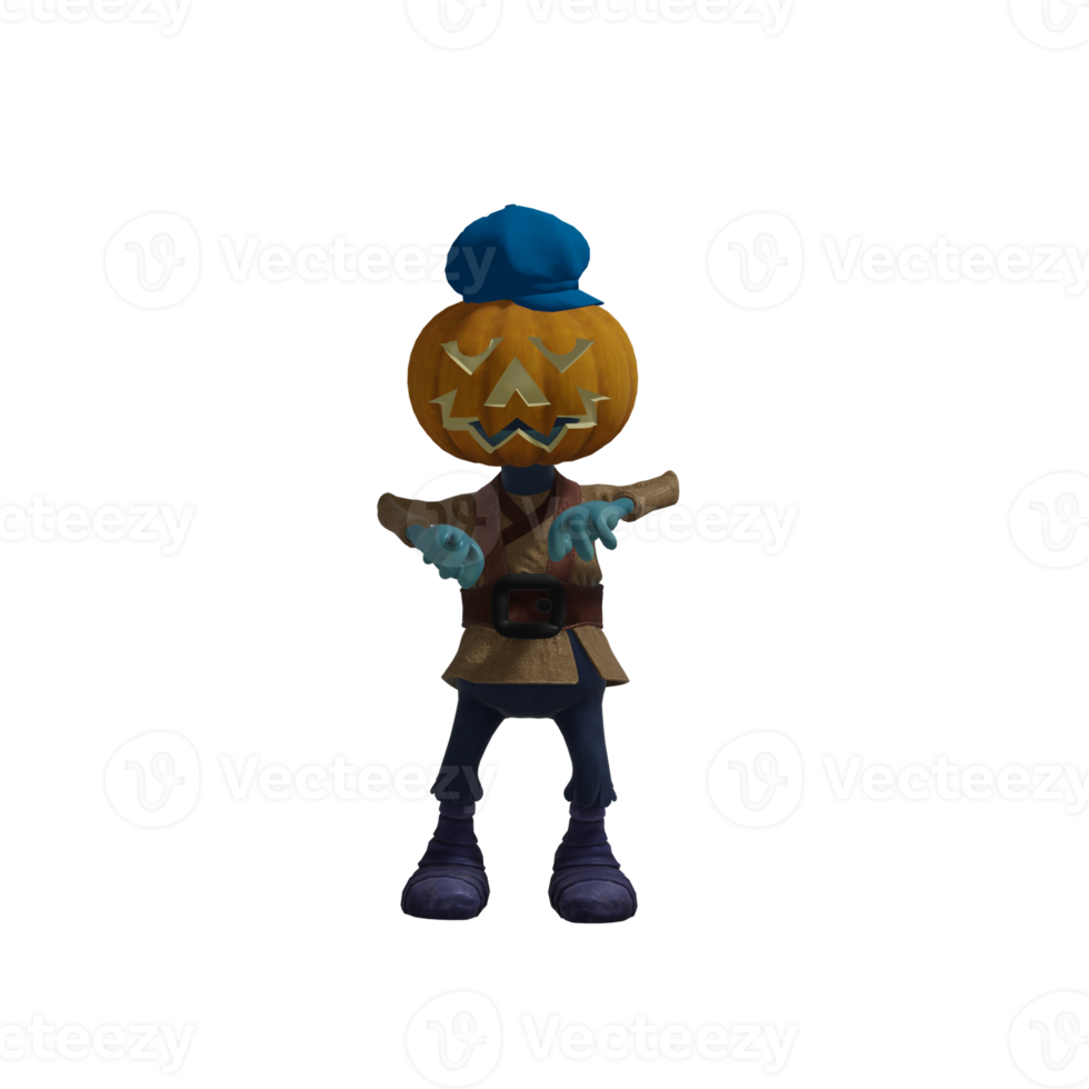 Pumpkin monsters dancing png