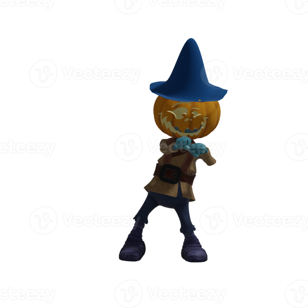 Pumpkin monsters dancing png