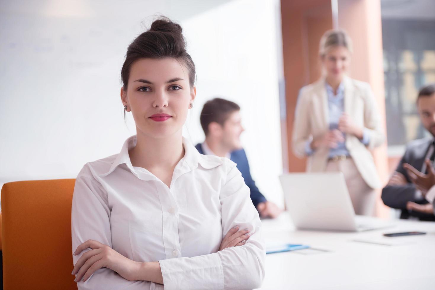 business woman at office photo