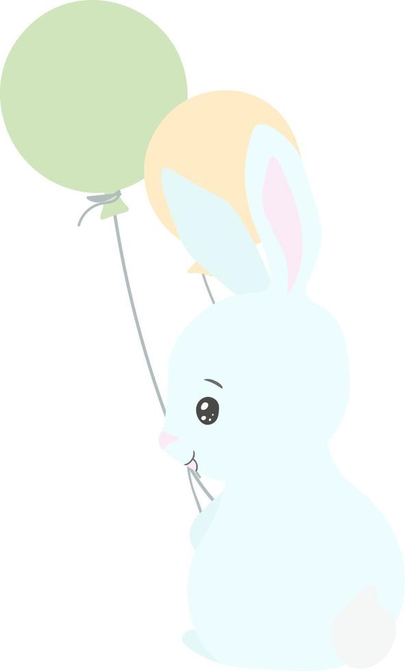 Cute Bunnies Clipart - ready to use composition vector