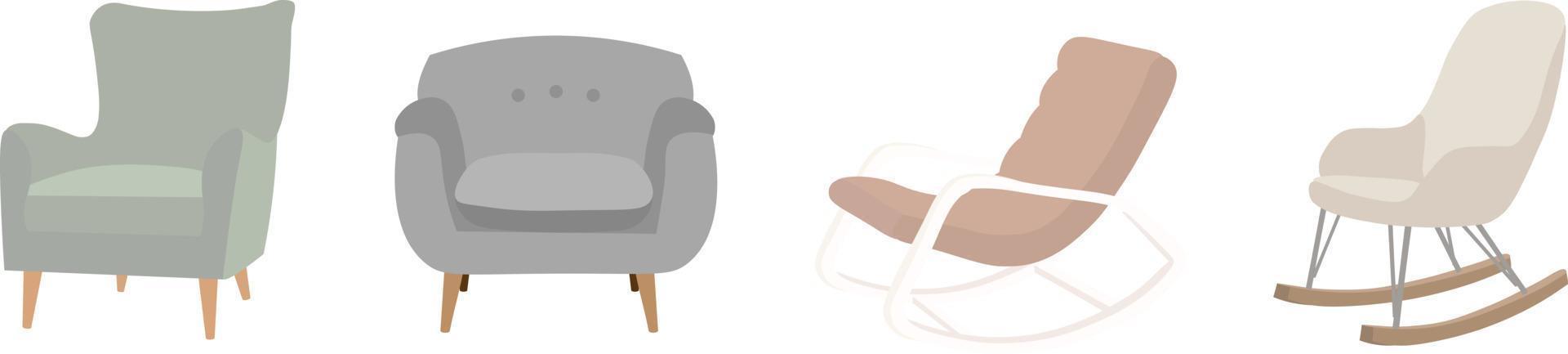 cuna para el recién nacido vector ilustración plana muebles para niños sobre fondo blanco