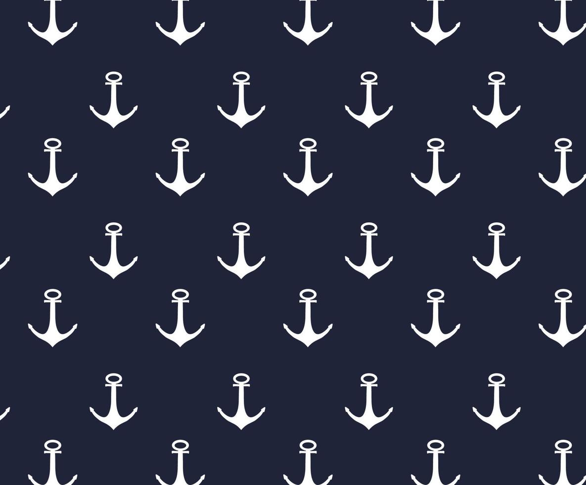 seamless-pattern-anchor-white-color-navy-blue-background-vector