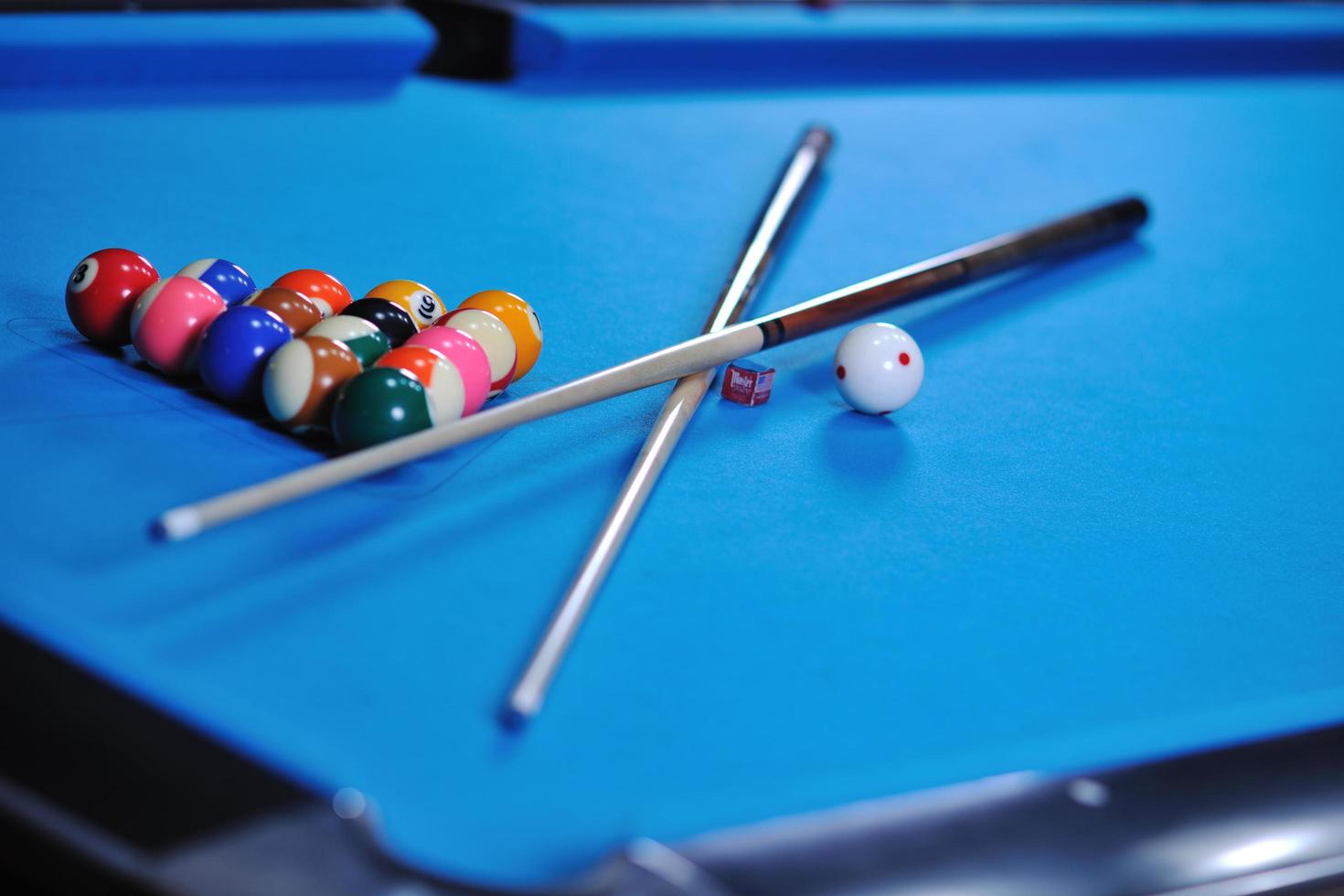 billiard balls view photo