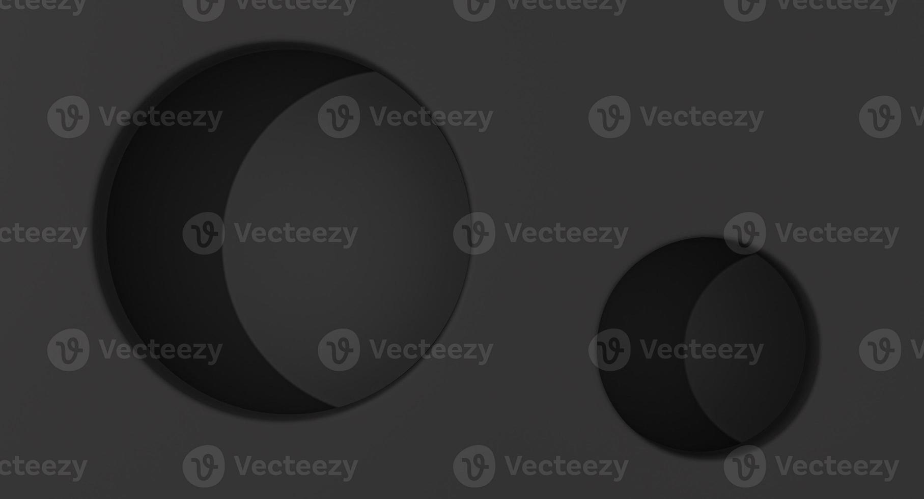 3D mock up, geometric blank background, minimal showcase round niche shape, art deco shop display, black color. 3d rendering. photo