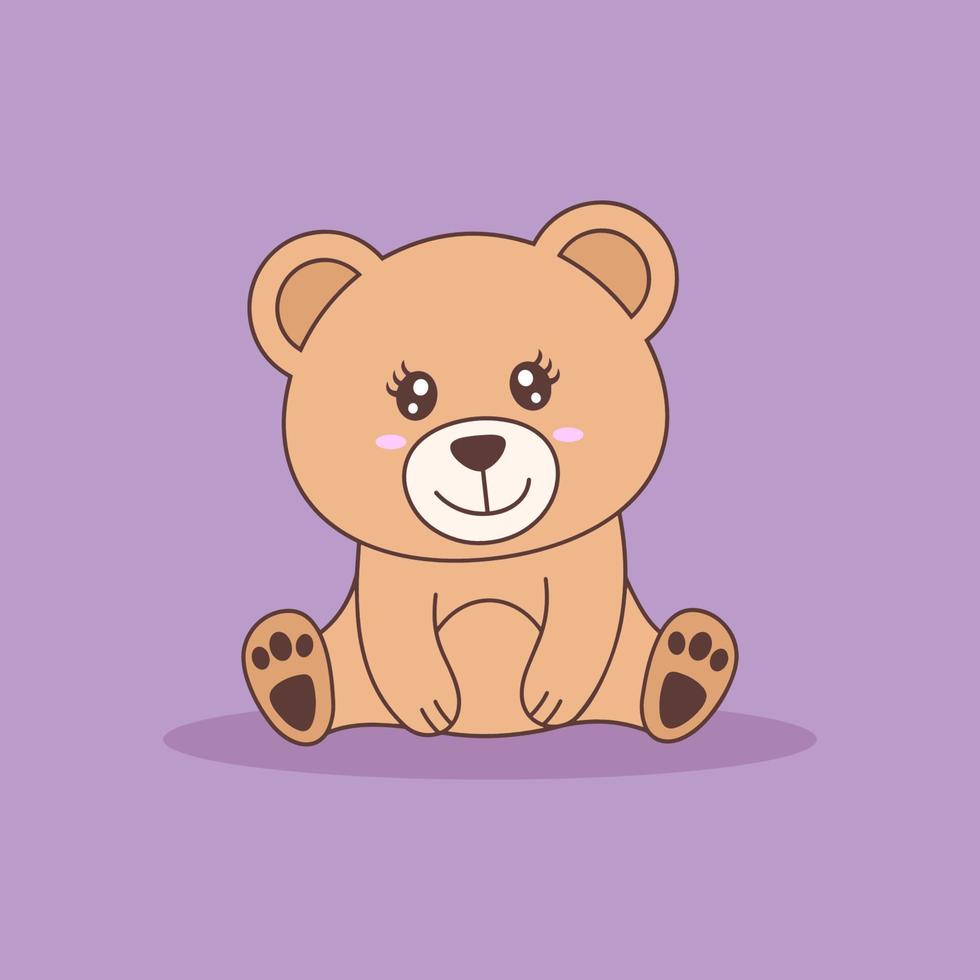 Cute Bear Colored Vector