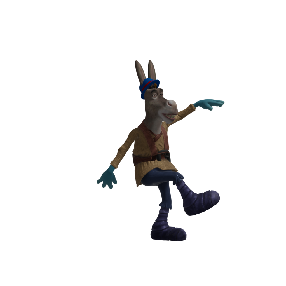 Donkey dancing pose png