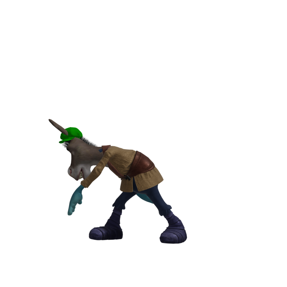 Dancing donkey monster png