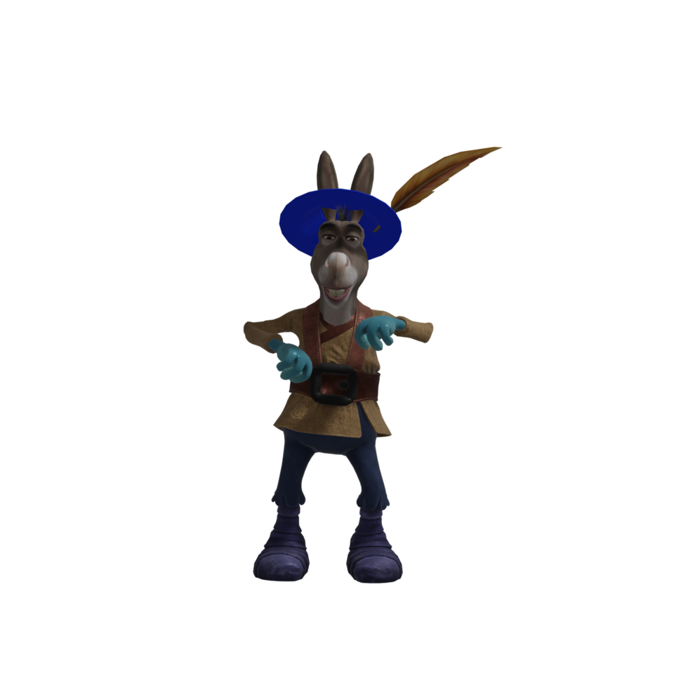 Donkey dancing pose png