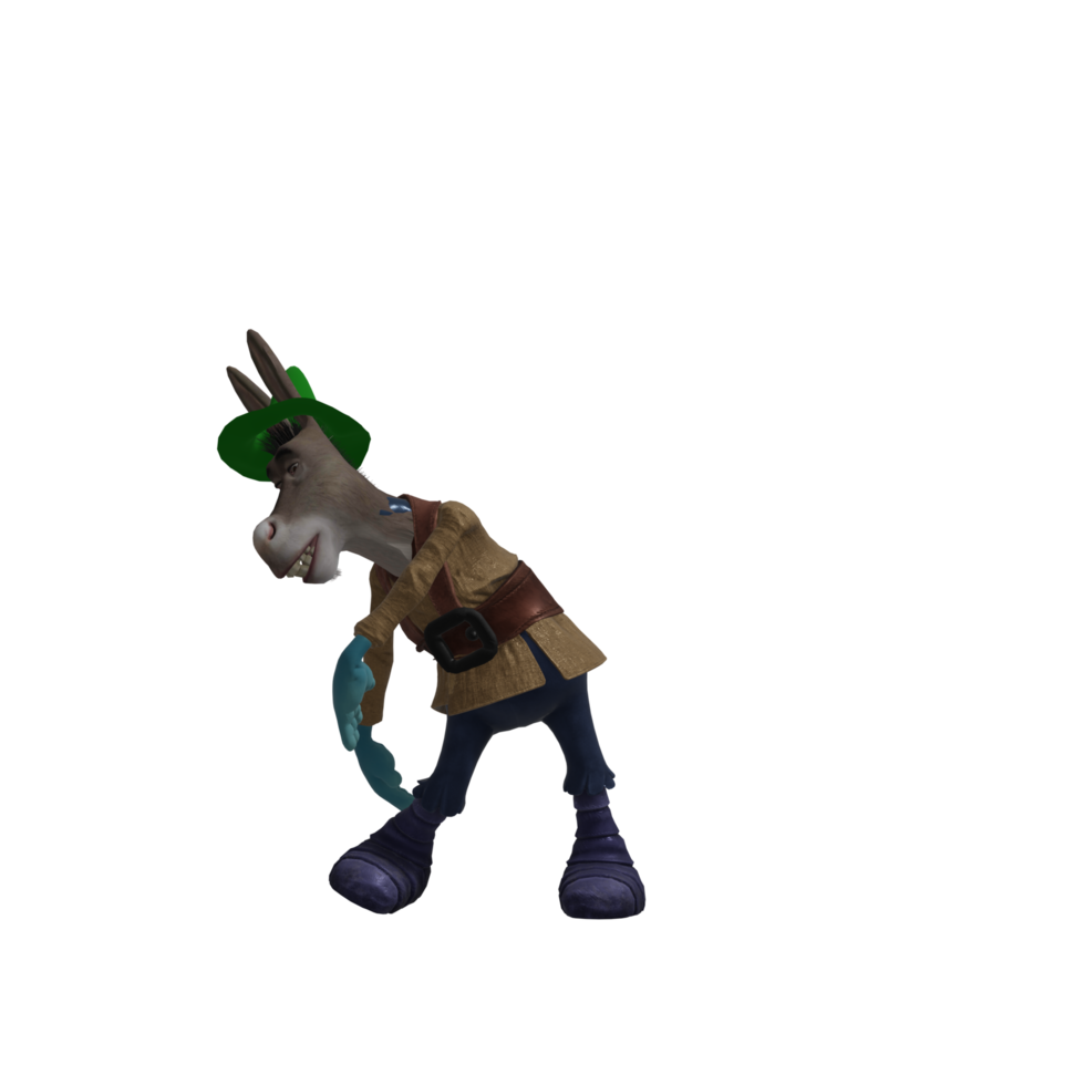 The donkey dances with passion png