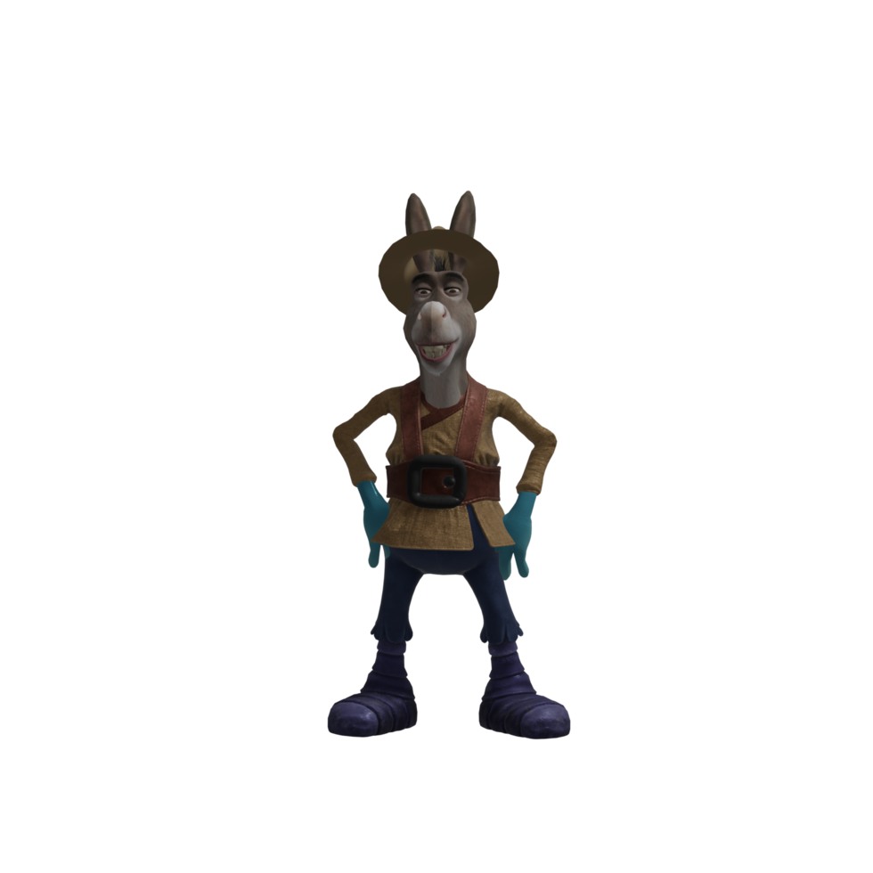 Monster donkey dance pose png