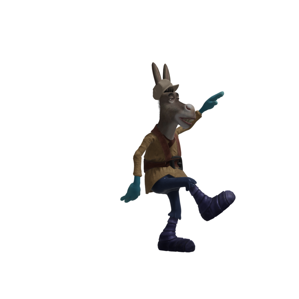Donkey dancing pose png