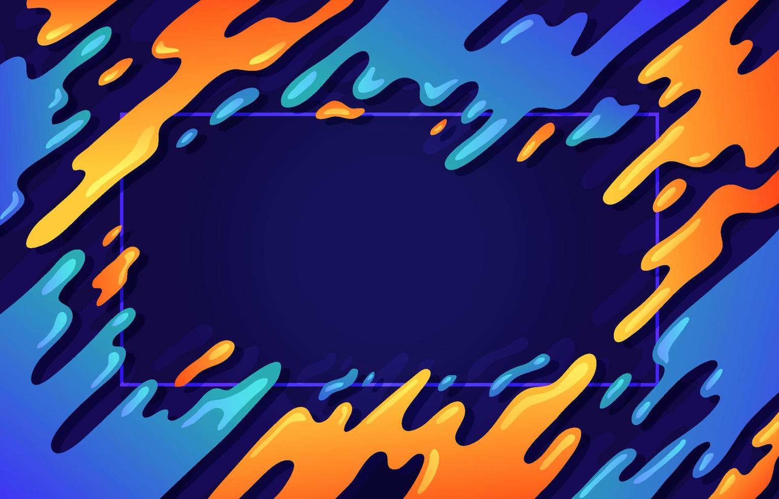 Blue and Orange Abstract Background vector