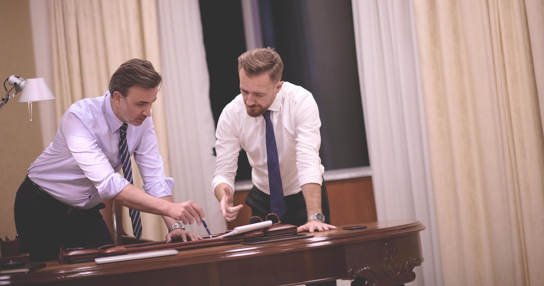 corporate business team  on meeting photo