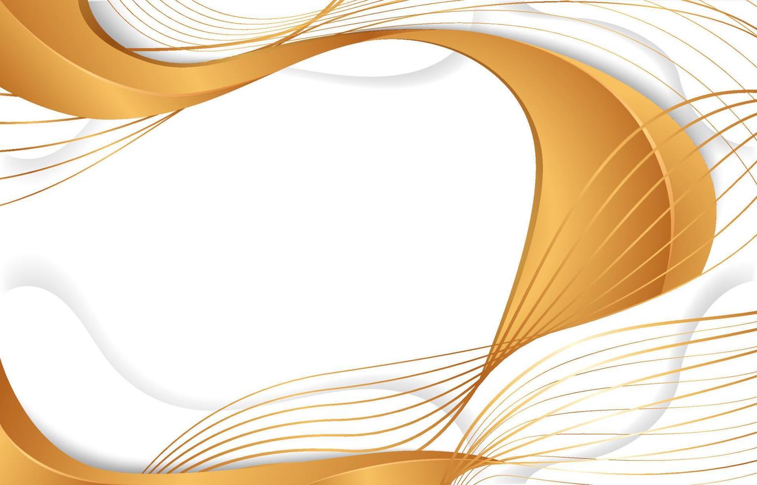 Gold White Abstract Background vector