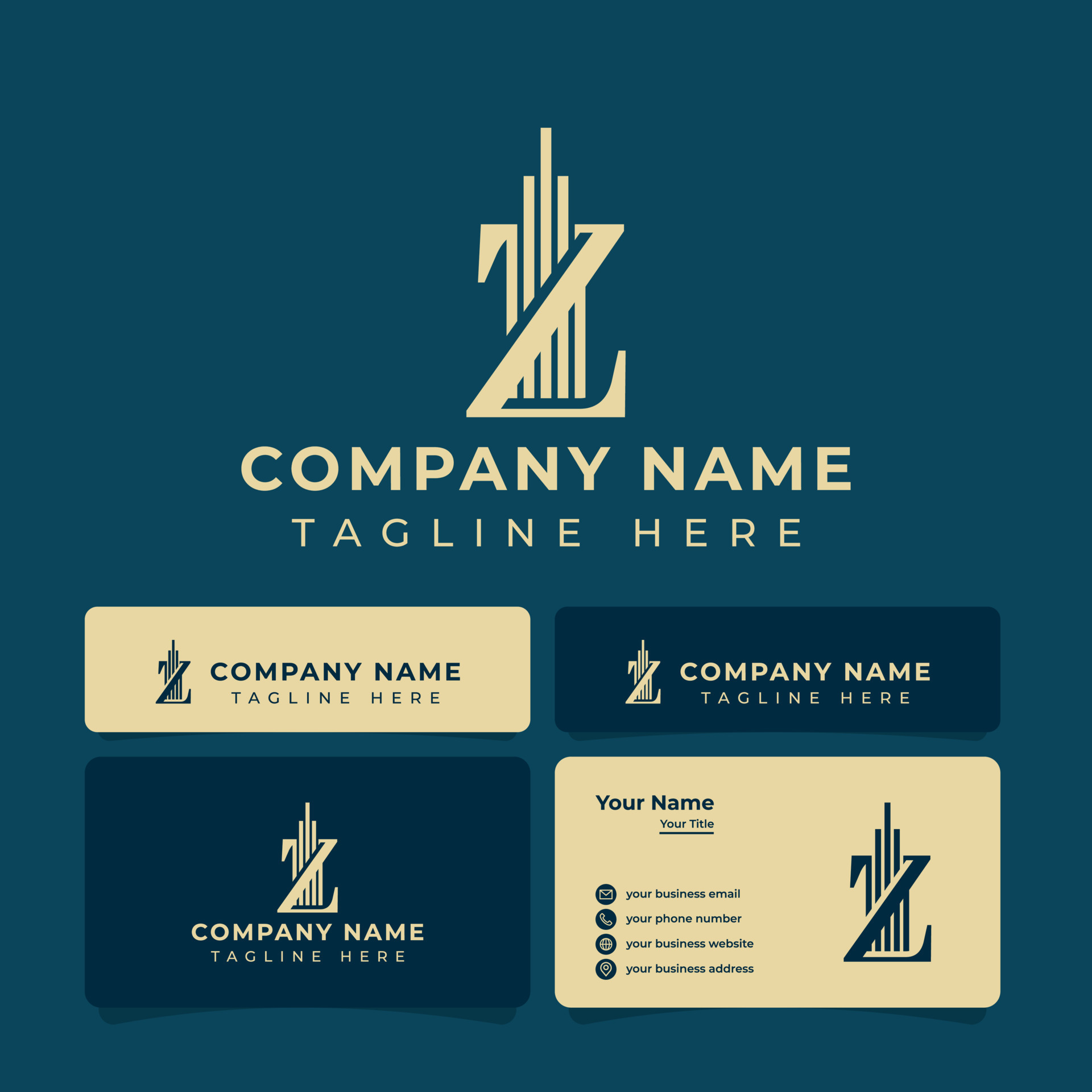 Letter Z Skyscraper Logo, suitable for any real estate or construction