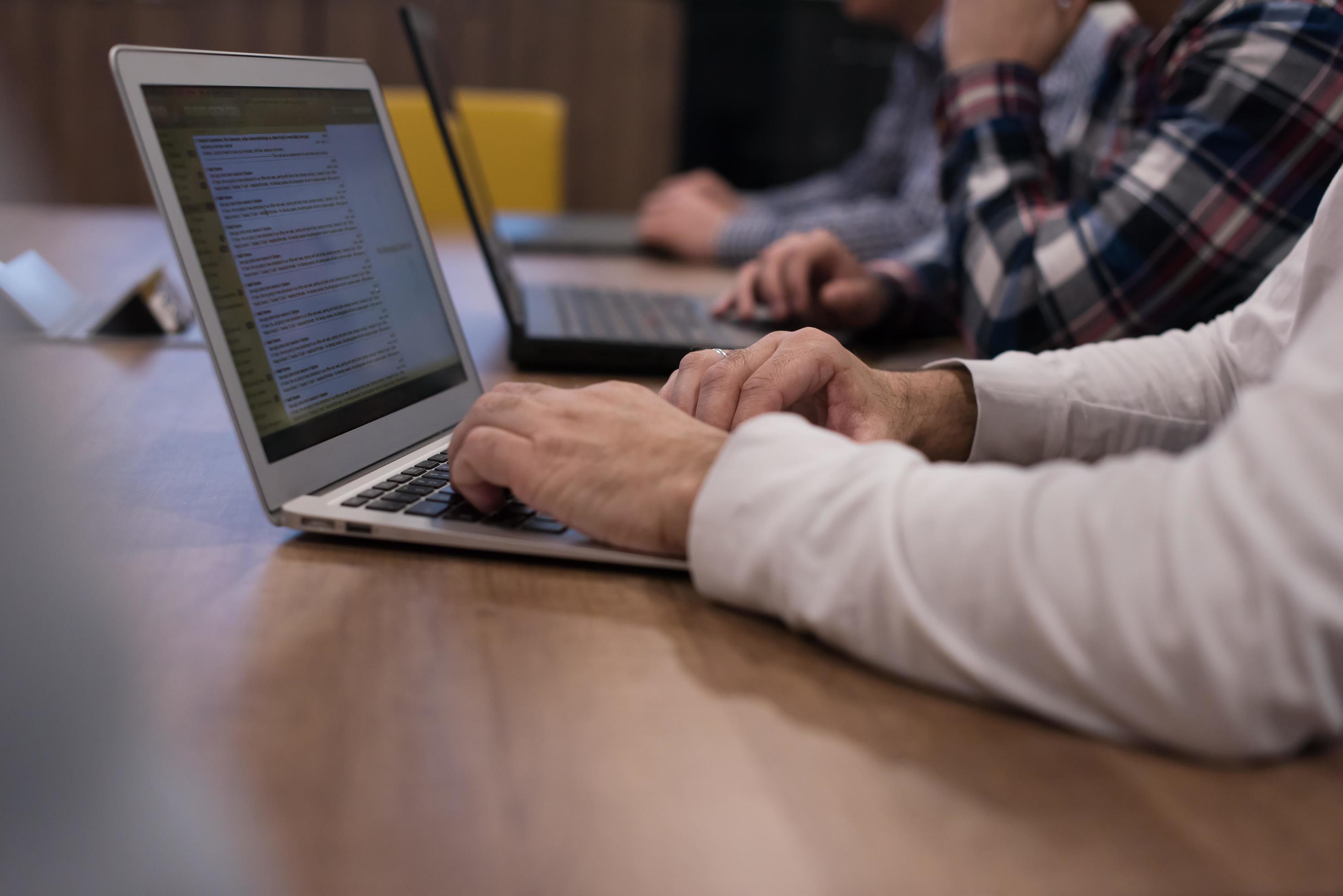 programmer writing programming code 12492996 Stock Photo at Vecteezy