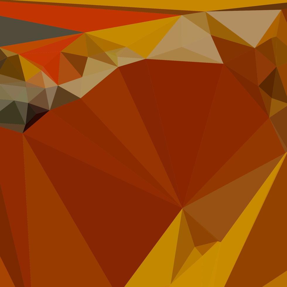 Fondo de polígono bajo abstracto rojo naranja pimentón vector