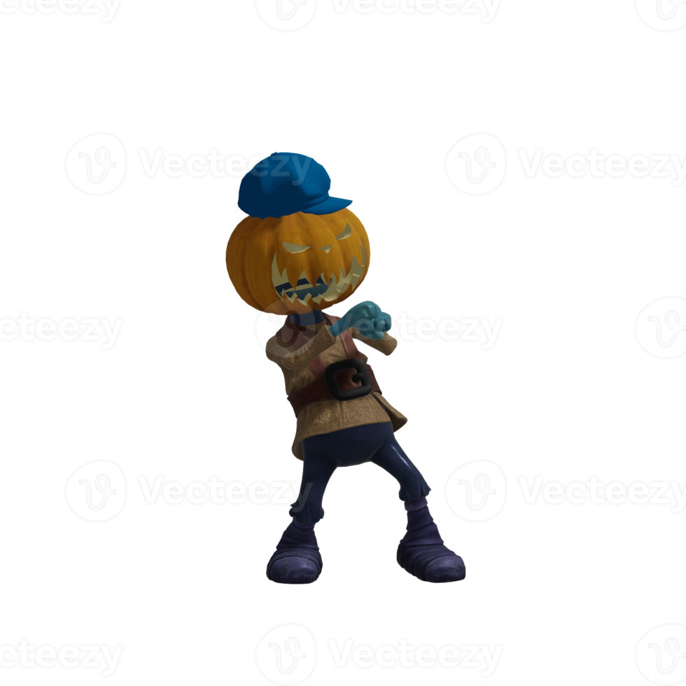 zucca mostro posa Halloween png