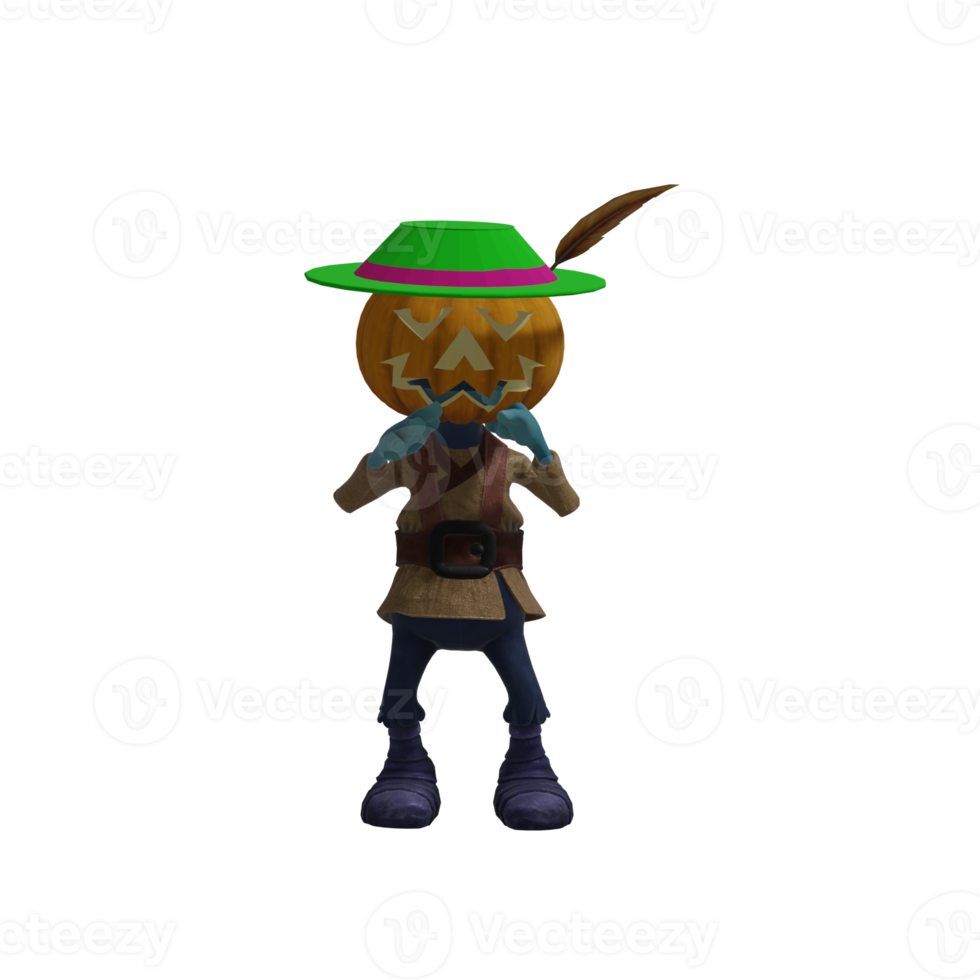 zucca mostro posa Halloween png