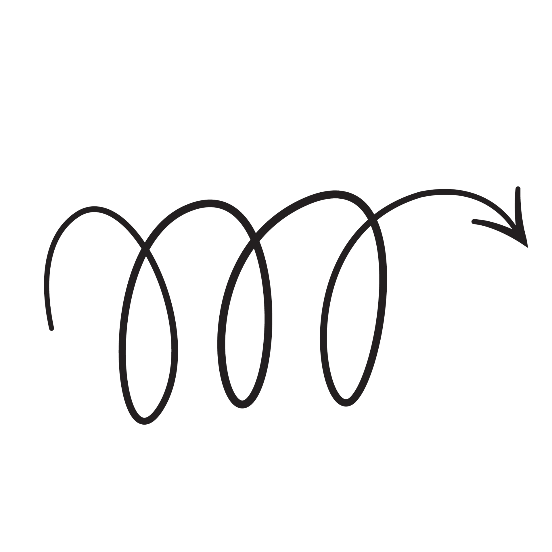 Free lijn kunst pijl met zwart dun lijn. PNG met transparant