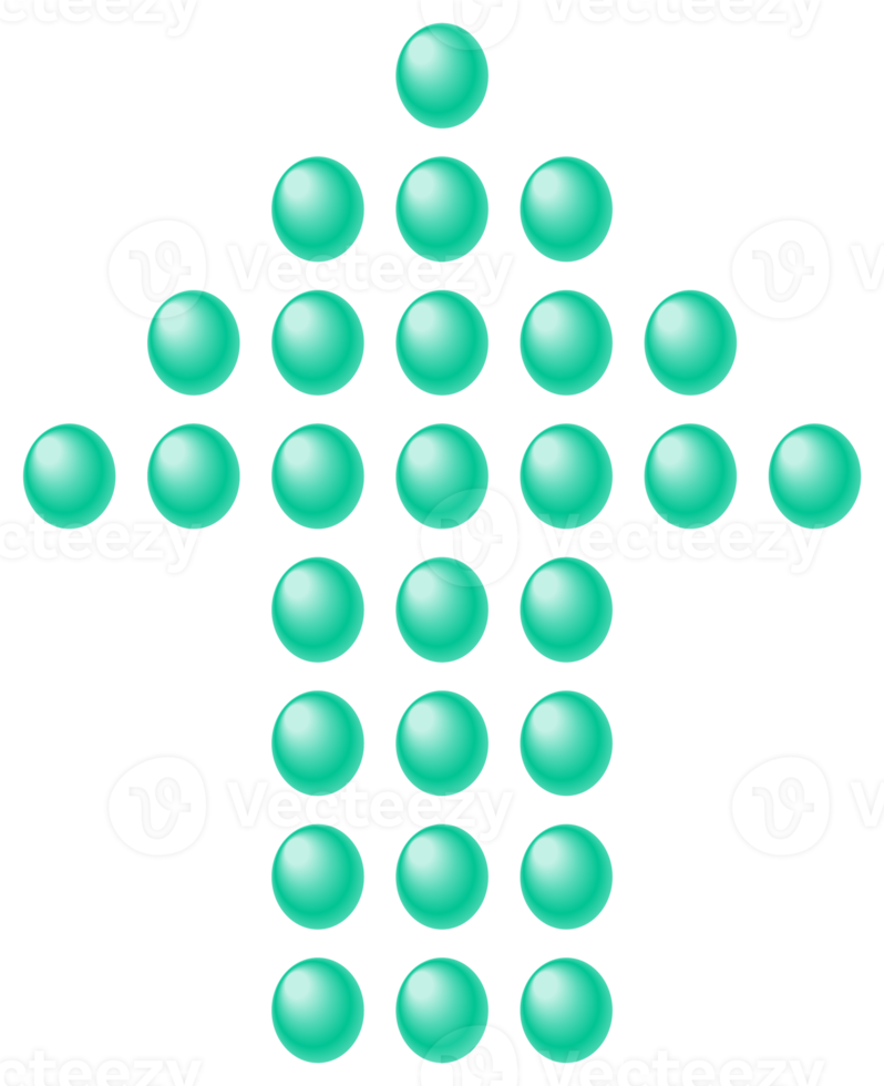 omhoog pijl gemakkelijk symbool. PNG met transparant achtergrond.