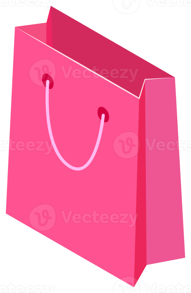 Shopping bag icon. PNG with transparent background.