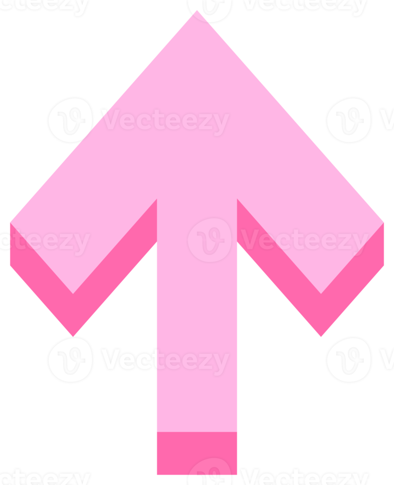 Up arrow simple symbol. PNG with transparent background.