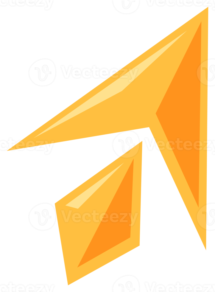 Pfeilsymbol, png mit transparentem Hintergrund.