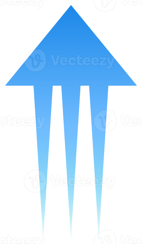 symbole simple flèche vers le haut. png avec fond transparent.