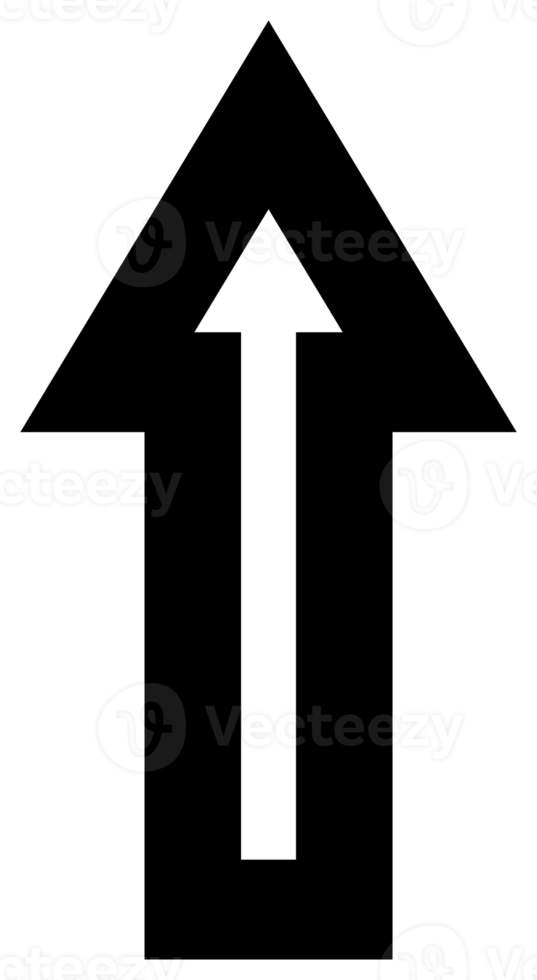 Up arrow simple symbol. PNG with transparent background.