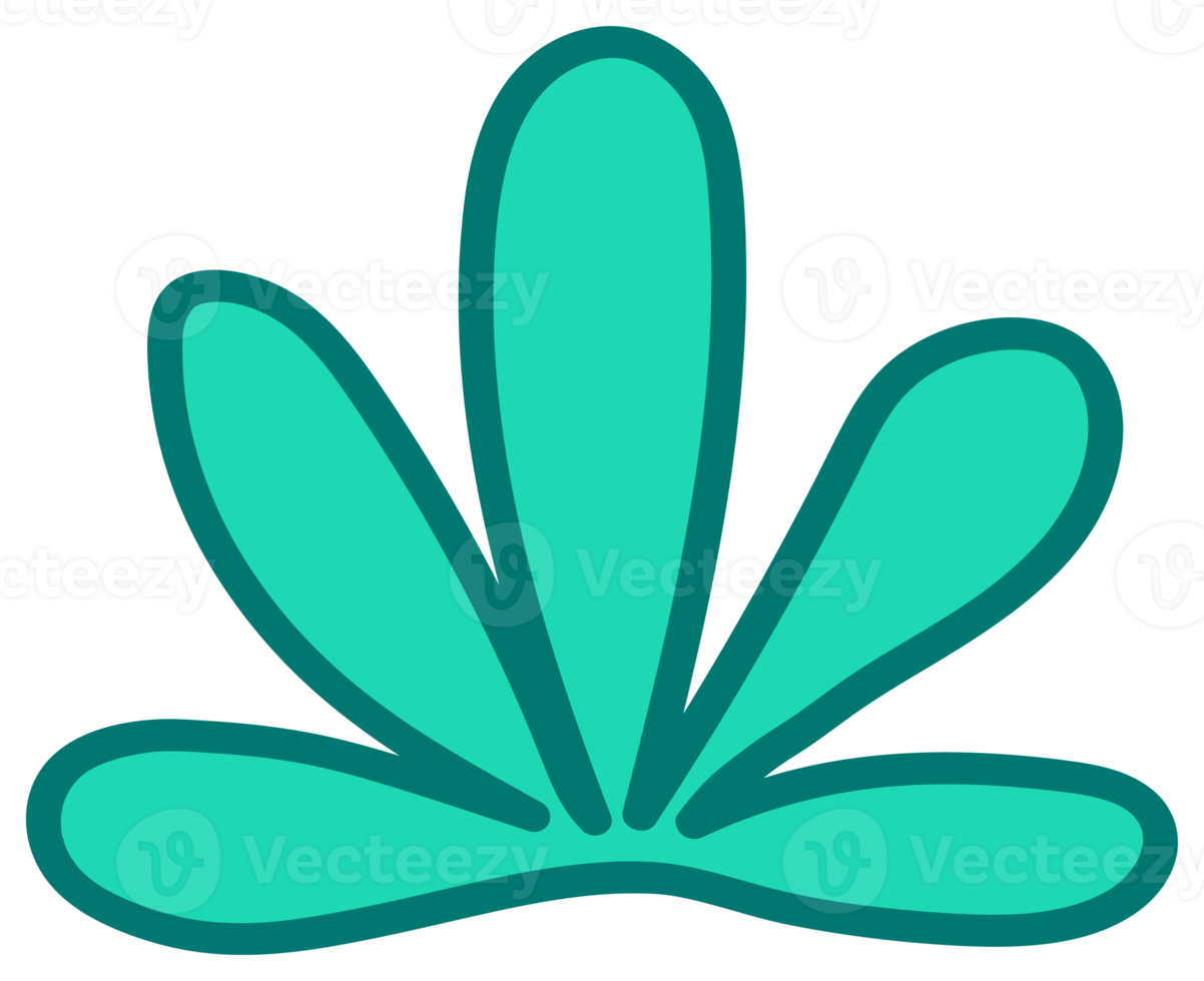 Botanical design element, decorative plane. PNG with transparent background.