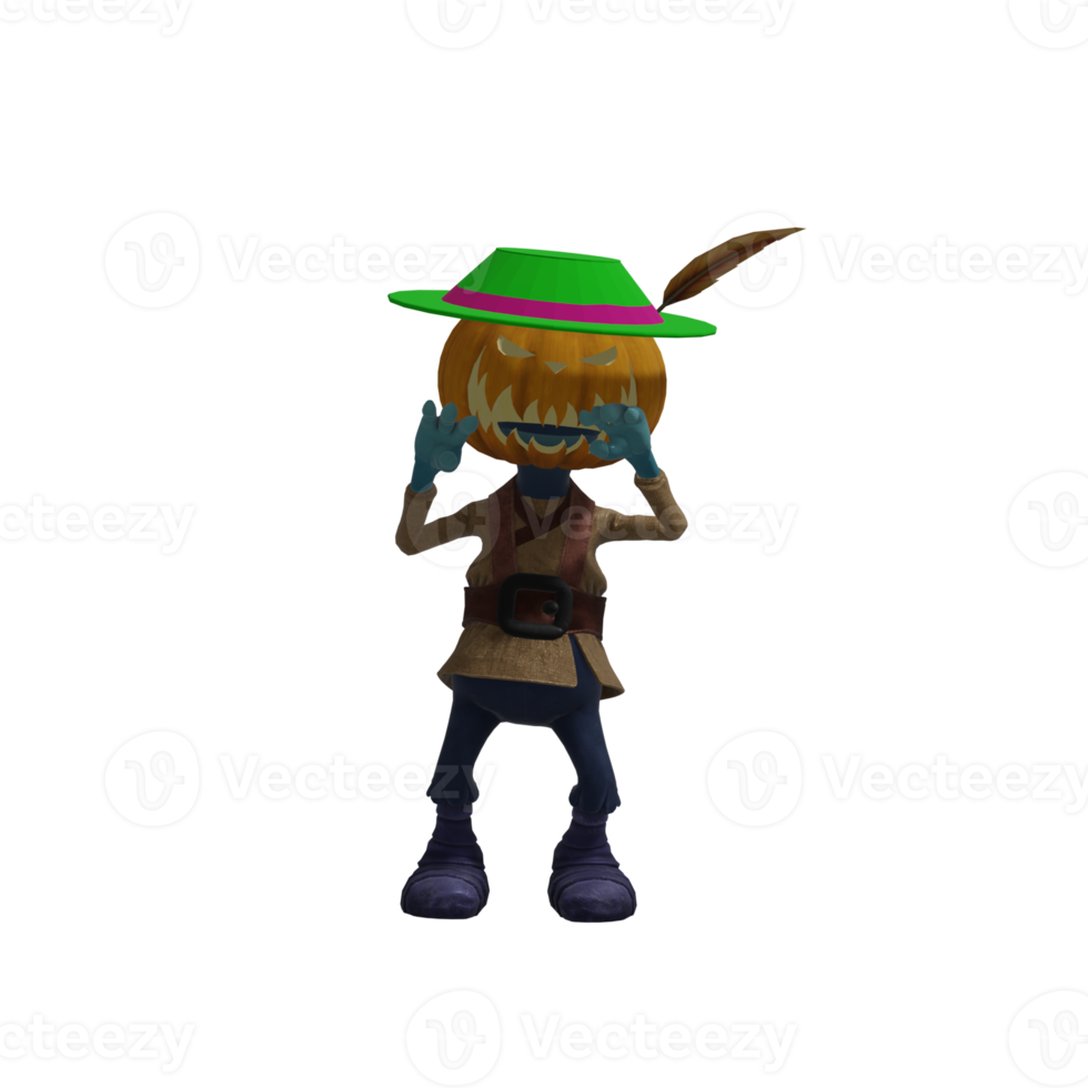 Pumpkin monster superstar Halloween png