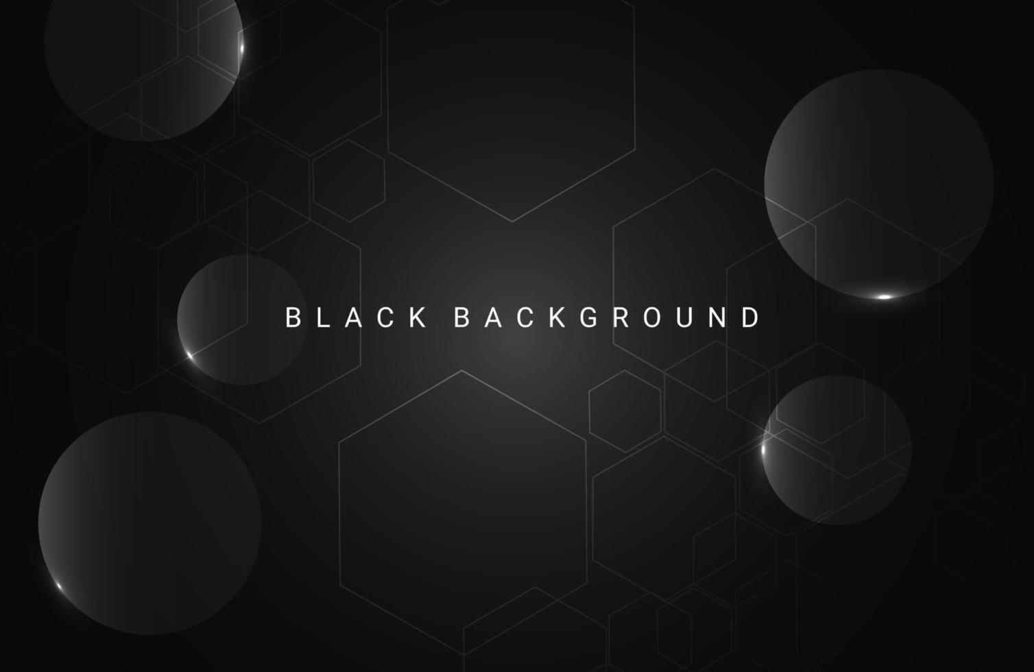 Darkness concept design black geometric background vector