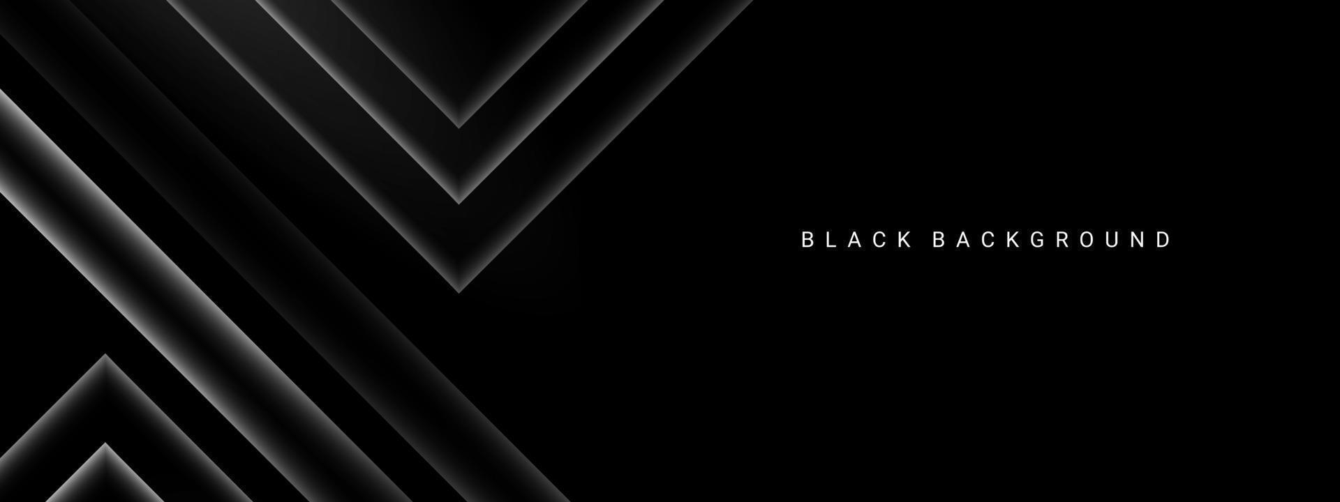 Dark geometric black abstract background elegant decorative design pattern vector