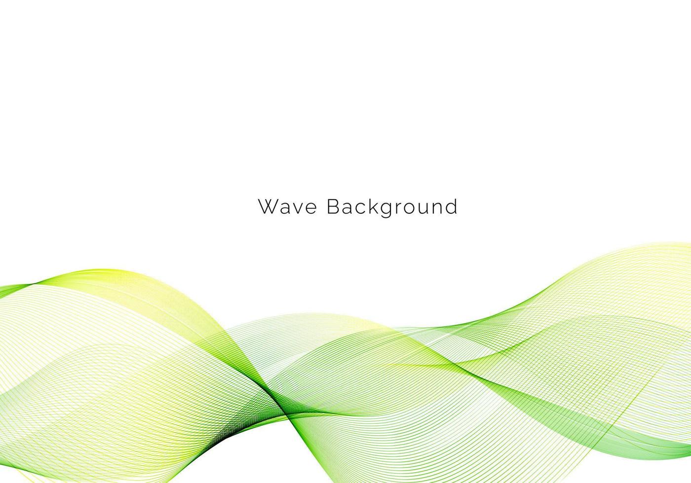 Abstract beautiful green modern wave background vector