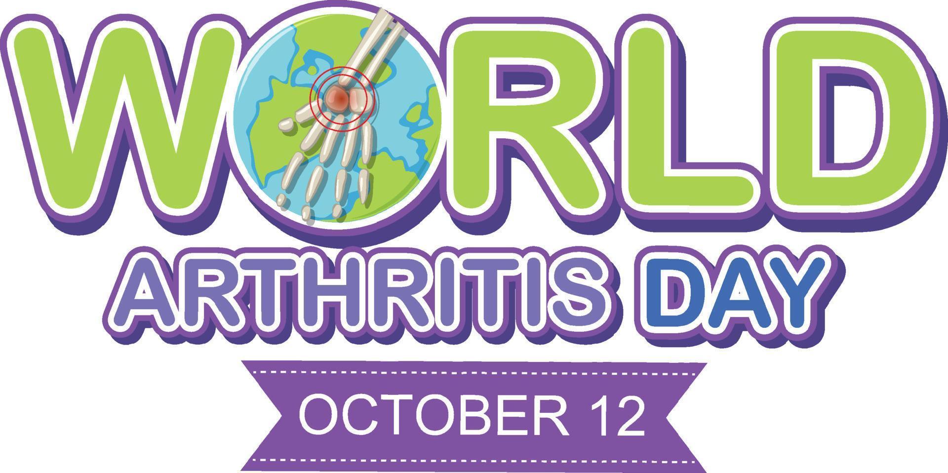 World Arthritis Day Poster Design vector