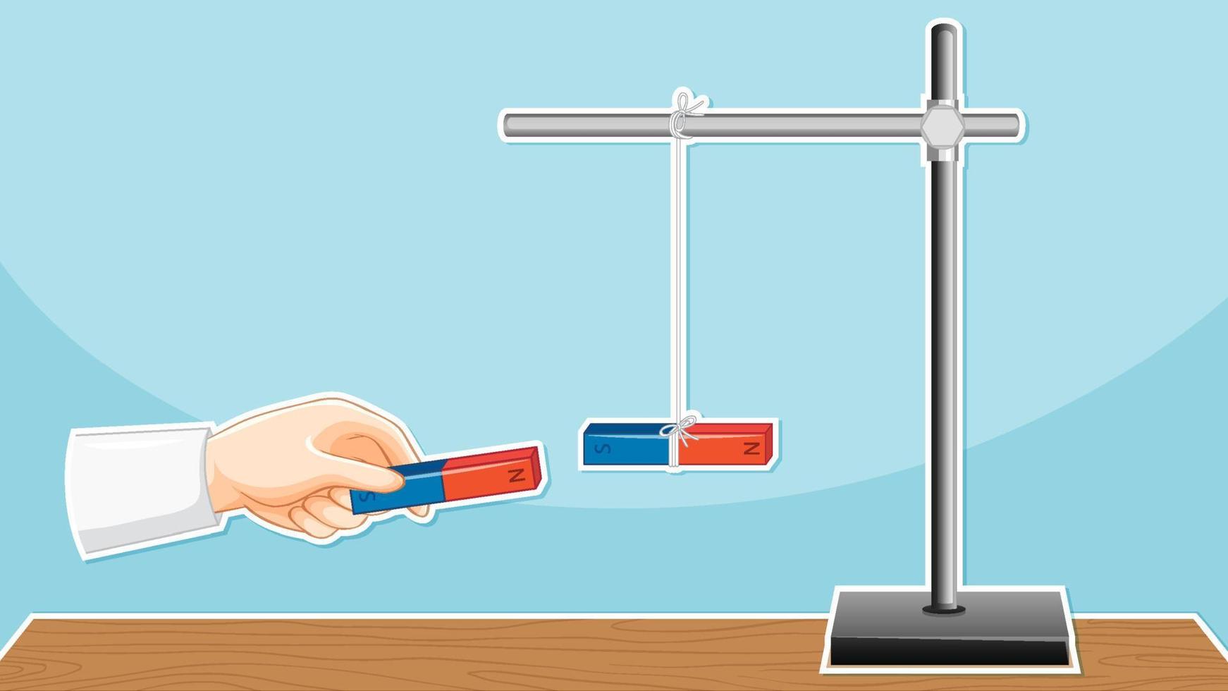 diseño de miniaturas con experimento de imán vector